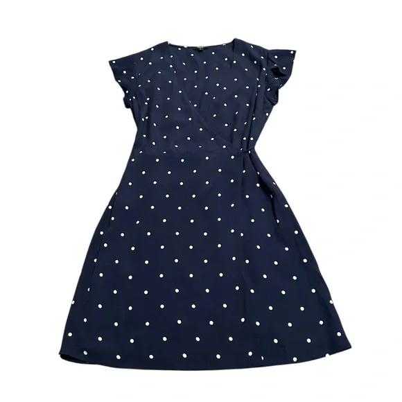 RAILS Brenna navy polka dot wrap mini dress - Picture 2 of 6